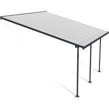 Bild für Canopia by Palram Terrassenüberdachung Alu Feria 4X4.2 Polycarbonat Hohlkammerplatten Pergola 425 x 385 cm Grau zur Überdachung ihrer Terrasse