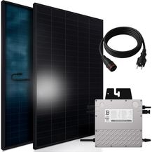 Bild für SUNNIVA Balkonkraftwerk Solaranlage 1196W / 800W FULL BLACK BIFACIAL BIFAZIAL