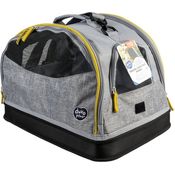 DUVO+ Paris Travel Bag 3in1, graue Tiertransporttasche für Hunde bis 6 kg, wasserdicht und mit abnehmbarem Kissen