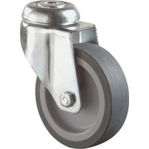 Bild für BS ROLLEN Lenkrolle 100mm,C101 Rückenloch,Gummirad,GL C101.A80.100