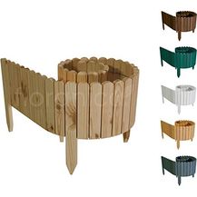 Bild für Floranica Rollborder Flexibler Holzzaun 203cm (kürzbar)