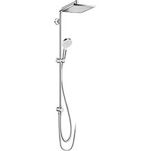 Bild für hansgrohe wassersparendes Duschsystem Crometta E, Brausekopf 240mm, Duschset mit Umsteller, Sparduschkopf (EcoSmart)