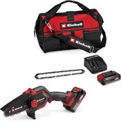 Einhell GE-PS 18/15 Li Bag Kit, Akku-Astkettensäge mit 18V Li-Ionen-Akku und ergonomischem Design