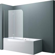 Bild für doporro 120x140 cm Design-Duschwand für Badewanne Badewannenaufsatz Duschabtrennung 6mm ESG-Sicherheitsglas inkl. NANO-Beschichtung Badewannenfaltwand