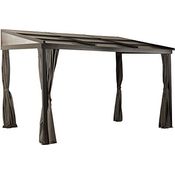 Sojag Aluminium Terrassenüberdachung Budapest 1012 | Bronze | 298x364x243 cm