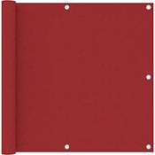 vidaXL Balkon-Sichtschutz Rot 90x300 cm Oxford-Gewebe