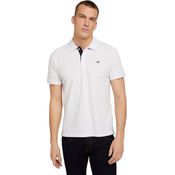TOM TAILOR Poloshirt mit Knopfleiste und Logo, Single Jerseystoff aus Baumwolle, hoher Tragekomfort, blau