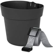 Geli Conny Hängetopf + Befestigung Geländertopf Blumentopf Hängend Anthrazit