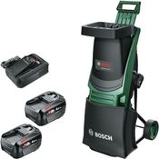Bosch Home and Garden UniversalShredder Akku, Akku-Häcksler mit gehärteten Stahlmessern und OptiCut-Drehzahlsteuerung