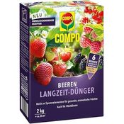 COMPO Beeren Langzeit-Dünger für Beeren, Obst und Feingemüse, umweltschonende Rezeptur, 6 Monate Langzeitwirkung, 2 kg, für 45 m²