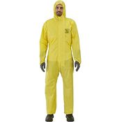 Ansell AlphaTec 2300 Model 132, Einweg-Schutzanzug mit Kapuze, Chemikalienschutz Type 3/4/5, Wasserdichter Arbeits-Overall, Einmal-Schutzkleidung Herren Damen, Gelb, Größe XL (1 Stück) - Preisvergleich