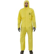 Bild für Ansell AlphaTec 2300 Model 132, Einweg-Schutzanzug mit Kapuze, Chemikalienschutz Type 3/4/5, Wasserdichter Arbeits-Overall, Einmal-Schutzkleidung Herren Damen, Gelb, Größe XL (1 Stück)