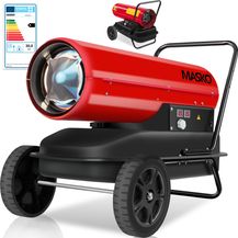 Bild für MASKO Heizkanone 30 kW Diesel Bautrockner Bauheizer Heißluftgenerator Heizgebläse 34L Tank mit Thermostat Ölheizer Luftstrom 750m³-h-Stunde)