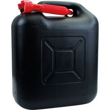 Bild für IWH Kraftstoffkanister, Kunststoff, 20 l, schwarz mit Ausgießer, Reservekanister mit UN-Zulassung, für alle 1 Stück (920075)