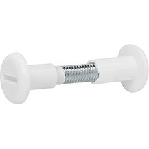 Bild für 10 Stück SOTECH Hülsenschrauben weiß Bohrloch-Ø 8 mm für Holzstärke 31-40 mm mit M6 Gewinde Verbindungsschraube mit Hülse Möbelverbinder aus Stahl