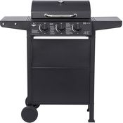 El Fuego Gasgrill "San Jose 3 Brenner" | Grillrost aus Gusseisen | mit Thermometer und großen Seitenablagen | BBQ Grill | AY0205