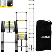 Craftfull Teleskopleiter CF-101A Anlegeleiter Aluminium Leiter Ausziehleiter (2.9 Meter)