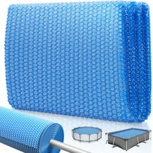 Bild für KESSER Pool Solarabdeckplane Rund Ø 244 cm Solarfolie Stärke 120 µm Solarabdeckung Solarplane zuschneidbar Poolsolarplane Solar Folie Poolheizung für Wassererwärmung Wärmeplane Blau
