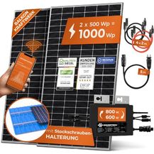 Bild für Solarway 1000W Balkonkraftwerk 800W komplett Steckdose