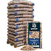 GALAMIO Holzhackschnitzel Mulch aus Kiefer (Pinus Sylvestris), grob 5-60mm, 39 Säcke à 60l, 2.340l, für Garten und Hochbeet, natürliche Bodenabdeckung