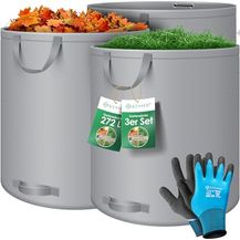 Bild für KESSER® Gartensack 3x 272L Set Laubsack Gartenabfallsack inkl. Handschuhe