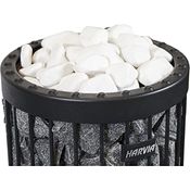 Harvia dekorative Saunasteine 10 kg Saunaofensteine 5 - 10 cm weiß rund