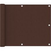 vidaXL Balkon-Sichtschutz Braun 75x600 cm Oxford-Gewebe