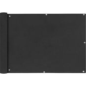 vidaXL Balkonsichtschutz Oxfordgewebe 75x600 cm Anthrazit
