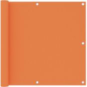 vidaXL Balkon-Sichtschutz Orange 90x600 cm Oxford-Gewebe