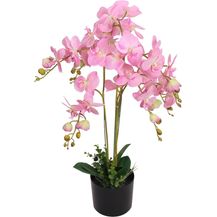 Bild für vidaXL Künstliche Orchidee mit Topf 75 cm Rosa