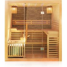 Bild für Dewello Finnische Traditionelle Sauna SARNIA PLUS 180cm x 140cm inkl. 6 KW Harvia Ofen