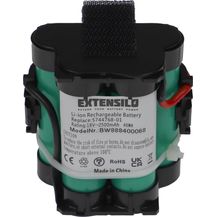 Bild für EXTENSILO Akku kompatibel mit McCulloch R800 2018, R800 2019, ROB R1000 2017, ROB R1000 2018 Rasenroboter Rasenmäher (2500mAh, 18V, Li-Ion)