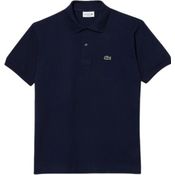 Lacoste L.12.12 Poloshirt aus Baumwoll-Petit-Piqué, zeitlos-schickes Design, klassisch (blau)