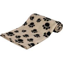 Bild für Trixie Fleecedecke Beany beige mit schwarzen Pfoten