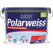 Schöner Wohnen Farbe Wandfarbe 'Polarweiß' matt, geruchsarm, umweltverträglich, 10 l