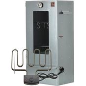 ITA Elektrischer Räucherofen 7000, Premium Räucherschrank mit Elektroheizung, legierter Stahl, Sichtfenster, Thermometer, für 6-7 kg Fleisch, Made in EU