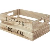 Premier Housewares Obstkiste, tropisch, natürlich, Paulownia-Holz, Sperrholz, holz, Natur, Nicht