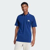"adidas Sportswear Poloshirt ESSENTIALS 3-STREIFEN PIQUÉ POLOSHIRT, modisches Pikeematerial mit auffälligen 3-Streifen, Recyclingmaterialien, navy"