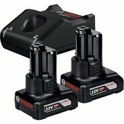 Bosch 2 x GBA Werkzeugakku 12 V / 6 Ah (1600A01B20) Ladegerät GAL 12V-40