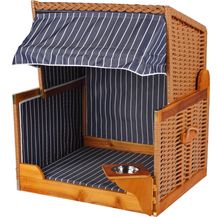 Bild für bene living Hundestrandkorb gestreift/blau