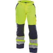 DASSY Buffalo - Warnschutz Bundhose mit Kniepolstertaschen neongelb/dunkelblau 56 STANDARD +/- 290g/m²