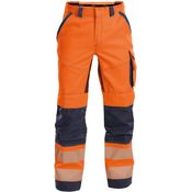 DASSY Odessa - Sommer Warnschutz Bundhose mit Kniepolstertaschen neonorange/dunkelblau 56 STANDARD