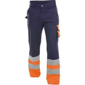 DASSY Omaha - Warnschutz Bundhose dunkelblau/neonorange 58 MINUS +/- 300 g/m²