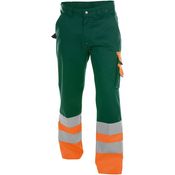 DASSY Omaha - Warnschutz Bundhose flaschengrün/neonorange 54 STANDARD +/- 300 g/m²