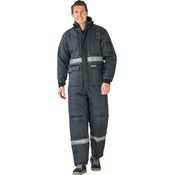 Kühl-/Gefrierhaus Kühlhaus Overall marine, Innenfutter rot Größe XXXL