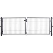 Arvotec Gartentor anthrazit, zweiflügelig 300 x 80 cm