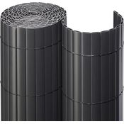 NOOR Sichtschutzmatte PVC Sichtschutz Kunststoff ca. Größe 1,60x3 m Farbe anthrazit