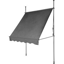 Bild für SVITA Klemmmarkise Balkonmarkise Sonnenschutz Markise Handkurbel ohne Bohren 300x120x220-300 cm (BxTxH)