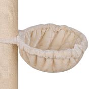 Happypet Liegemulden für XXL Kratzbaum Schlafmulde Zubehör für große Katzen (Maine Coon) Ø 45cm, Creme