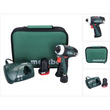 Image for Metabo 600079500 Akku-Bohrschrauber klein PowerMaxx BS 10.8V, 1x 2Ah Li-Ion Akku, inklu. Ladegerät, in Werkzeugtasche, max. Drehmoment: 17Nm (weich)